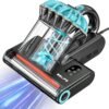 Belife M8 Mattress Vacuum Cleaner, Anti-allergen Dust Mite Bed Vacuum Cleaner with UV & Hot Air & High Heating, 550W 18Kpa Powerful Suction Double-Cup Handheld Vacuum for Bed, Couch, Sofa, Corded